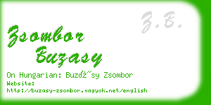 zsombor buzasy business card